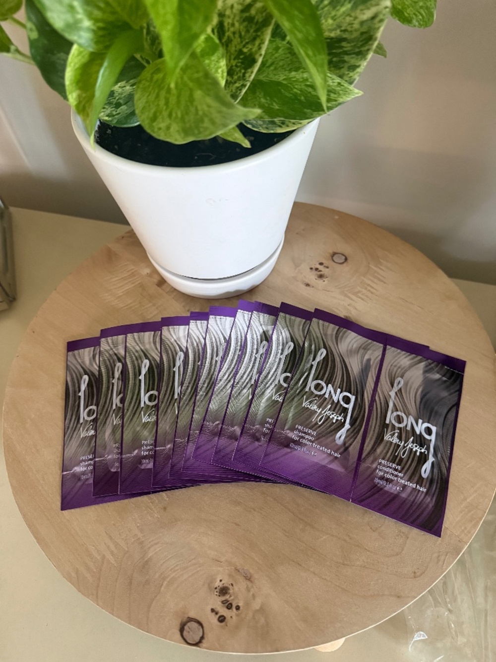 Long by Valery Joseph Preserve Shampoo and Conditioner (10 Travel Packets)